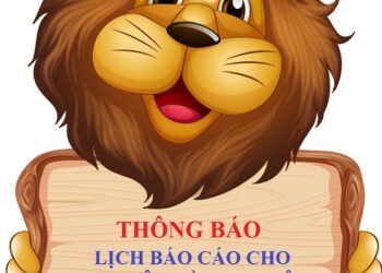 board template with cute lion on white background