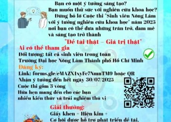 CUỘC THI SINH VIÊN NLU VỚI Ý TƯỞNG NGHIÊN CỨU KHOA HỌC 2025 – Biến ý tưởng thành đề tài thật, mang lại giá trị thật! 